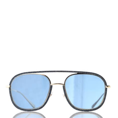 chanel aviators denim